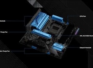 Asrock B650M Pro RS AMD Socket AM5 Ryzen 7000/8000/9000 Series DDR5 7200+ (OC) MHz 256GB M.2 Key E for WiFi SATA3 6.0 Gb/s Micro ATX Motherboard 2.5G LAN BIOS Flashback