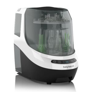Baby Brezza Bottle Washer Pro - Baby Bottle Washer, Sterilizer + Dryer - All in One Machine Cleans Bottles, Pump Parts, & Sippy Cups - Replaces Hand Washing, Bottle Brushes and...