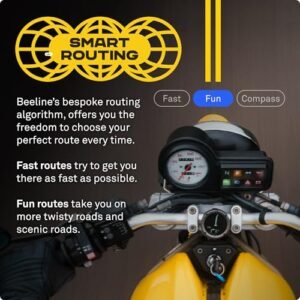 Beeline Moto II - Next Gen Motorcycle GPS Tracker | Compact Design, Waterproof Build, Simple Display & 14-Hour Battery |Glove Friendly Motorcycle Sat Nav Perfect for Adventure &...