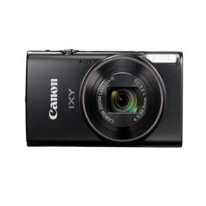 Canon PowerShot IXY 650 (ELPH 360) HS Compact Digital Camera 12x Optical Zoom IXY650 (Black) Bundle with 64GB Memory Card + Camara Bag + Card Reader + Vlogging Tripod + Cleaning...