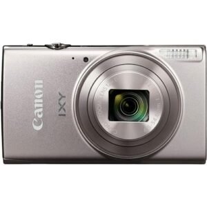 Canon PowerShot IXY 650 (ELPH 360) HS Compact Digital Camera 12x Optical Zoom IXY650 (Silver) Bundle + 64GB Memory Card + Camara Bag + Card Reader + Vlogging Tripod + Cleaning...