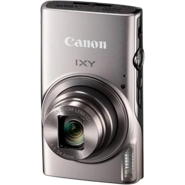 Canon PowerShot IXY 650 (ELPH 360) HS Compact Digital Camera 12x Optical Zoom IXY650 (Silver) Bundle + 64GB Memory Card + Camara Bag + Card Reader + Vlogging Tripod + Cleaning...