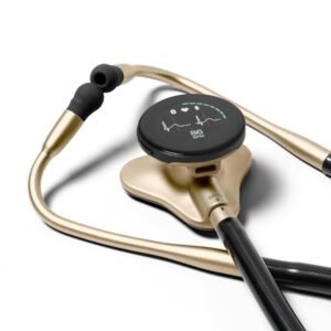CORE 500™ Digital Stethoscope — 40x Amplification, Active Noise Cancellation, 3-Lead ECG, FDA-Cleared AI with Eko+, Full-Color Display, Reimbursement Eligible — Champagne,...