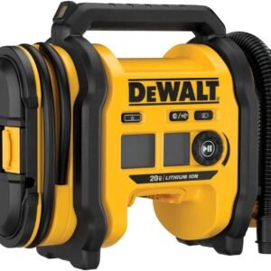 DEWALT Tire Inflator Portable Air Compressor 20V MAX, Air Pump with Automatic Shut Off, LED Light, Tool Only (DCC020IB)