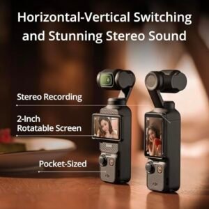 DJI Osmo Pocket 3 Creator Combo, Vlogging Cameras with 1'' CMOS, 4K/120fps Vlog Camera, 3-Axis Stabilization, Face/Object Tracking, Mic Included for Clear Sound, Digital...