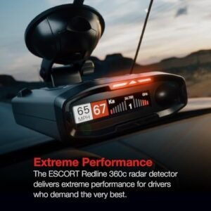 Escort Redline 360c Plug and Play Radar Detector - Extreme Range, Rapid Response Times, Full Stealth, 360 Degree Awareness, Advanced Filtering, Built-in WiFi, Apple CarPlay &...