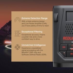 Escort Redline 360c Plug and Play Radar Detector - Extreme Range, Rapid Response Times, Full Stealth, 360 Degree Awareness, Advanced Filtering, Built-in WiFi, Apple CarPlay &...