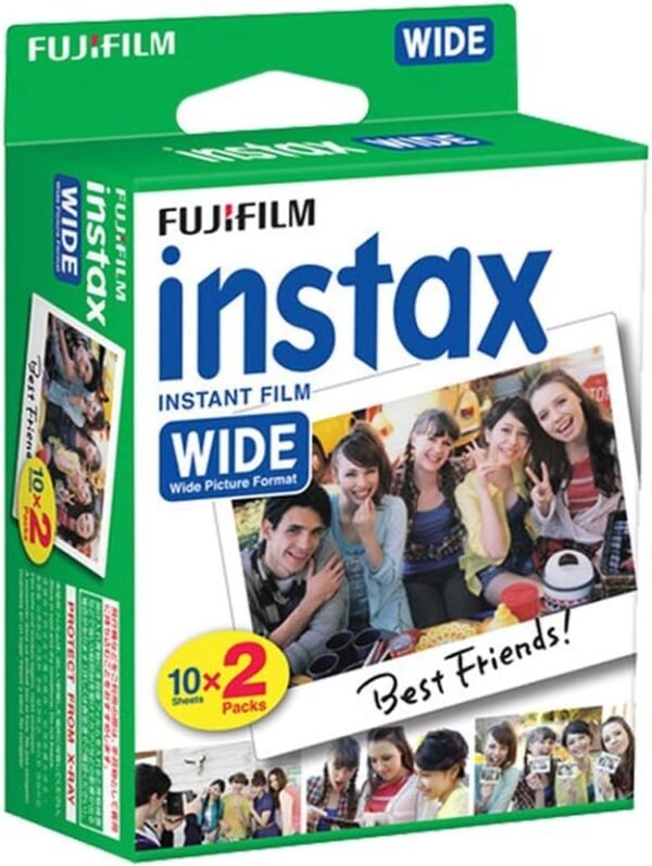 Fujifilm Instax Wide Instant Films for Fuji Instax Wide 210 200 100 300, Pack of 5
