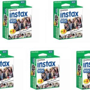 Fujifilm Instax Wide Instant Films for Fuji Instax Wide 210 200 100 300, Pack of 5