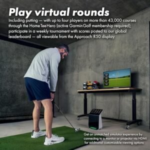 Garmin Approach R50 Premium Golf Launch Monitor and Simulators with Carrying Case, Advanced Ball and Club Metrics with A Built-in 10” Color Touchscreen Display Bundle + More...