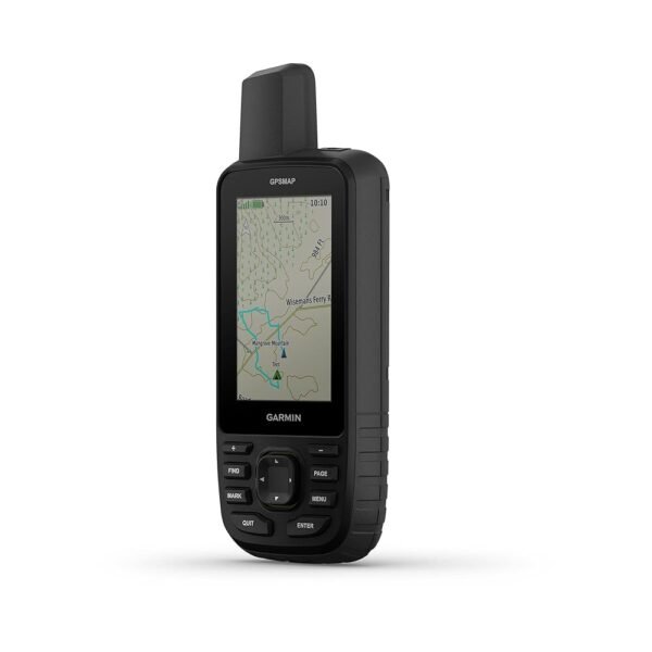 Garmin GPSMAP 67 Rugged GPS Handheld, Multi-Band GNSS, Topo Mapping, Satellite Imagery, Color Display