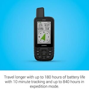 Garmin GPSMAP 67 Rugged GPS Handheld, Multi-Band GNSS, Topo Mapping, Satellite Imagery, Color Display