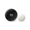 Google Nest Learning Thermostat (4th Gen, 2024) with Nest Temperature Sensor - Energy Saving Smart Thermostat - Works with Alexa, Apple HomeKit and Google Home App - Polished...