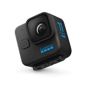 GoPro HERO11 Black Mini - Compact Waterproof Action Camera with 5.3K60 Ultra HD Video, 24.7MP Frame Grabs, 1/1.9" Image Sensor, Live Streaming, Stabilization