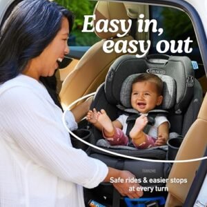Graco Turn2Me 3-in-1 Convertible Car Seat, Rotating Seat feature, with Rear-Facing, Forward-Facing and Highback Booster options in Cambridge