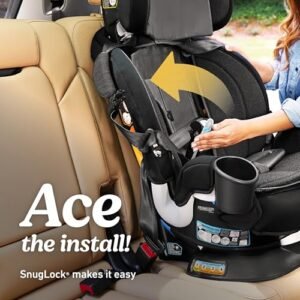 Graco Turn2Me 3-in-1 Convertible Car Seat, Rotating Seat feature, with Rear-Facing, Forward-Facing and Highback Booster options in Cambridge