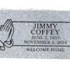 Headstone marker- 16 x 8 x 3" - monument granite - includes engraving - multiple designs