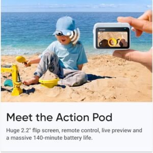 Insta360 GO 3S (Black) 128GB Tiny Mighty 4K Action Vlogging Camera, Portable, Mount Anywhere, Waterproof, Stabilization, Hands-Free POV, + Action Pod and Wearable Accessories +...