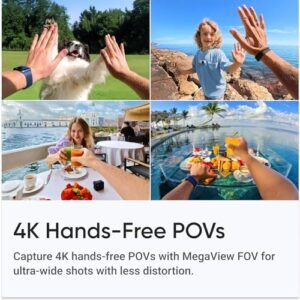 Insta360 GO 3S (White) 128GB Tiny Mighty 4K Action Vlogging Camera, Portable, Mount Anywhere, Waterproof, Stabilization, Hands-Free POV, + Action Pod and Wearable Accessories +...