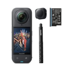 Insta360 X5 Starter Bundle - Waterproof 8K 360° Action Camera, Leading Low Light, Invisible Selfie Stick Effect, Rugged & Replaceable Lens, 3-Hour Battery, Clear Audio,...