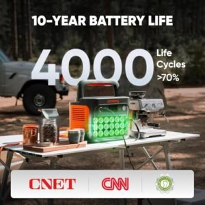 Jackery Explorer 1000 v2 Portable Power Station,1070Wh LiFePO4 Battery,1500W AC/100W USB-C Output, 1 Hr Fast Charge, Solar Generator for Camping,Emergency, RV, Off-Grid...