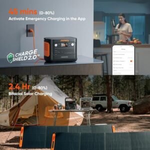 Jackery Explorer 1000 v2 Portable Power Station,1070Wh LiFePO4 Battery,1500W AC/100W USB-C Output, 1 Hr Fast Charge, Solar Generator for Camping,Emergency, RV, Off-Grid...