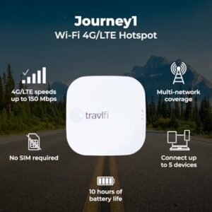 Journey1 LTE RV WiFi Hotspot | RV Internet with Multiple Networks, Pay As You Go and No Contracts | Portable Internet for Travel, Motorhomes and Campers