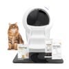 Litter-Robot 4 Supply & Accessory Bundle by Whisker, White- Automatic Self-Cleaning Cat Litter Box, Includes Litter-Robot 4, Ramp, Mat, 3 OdorTrap Packs, 10 Liners, 30 Wipes, &...