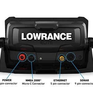 Lowrance Elite FS 9 Fish Finder with ActiveTarget Live Sonar, Preloaded C-MAP Contour+ Charts