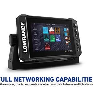 Lowrance Elite FS 9 Fish Finder with ActiveTarget Live Sonar, Preloaded C-MAP Contour+ Charts