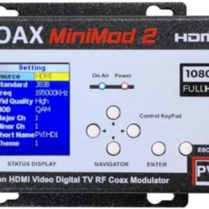 MINIMOD 2 Vecoax | HDMI to Coax Modulator to distribute Your hdmi Video Sources to All TVs as HD Channels Over existing tv Coax Cables