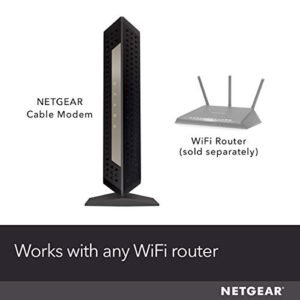 NETGEAR CM1000-100NAS DOCSIS 3.1 Gigabit Cable Modem. Max download speeds of 1.0 Gbps, For XFINITY by Comcast and Cox. Compatible with Gig-Speed from Xfinity (CM1000)