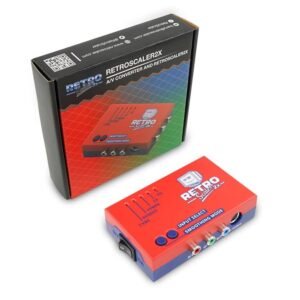RetroScaler2x AV/SV/YPBPR to HDMI Converter - Supports Line Doubler, Filter and Pass-Through Modes, Video Game Adapter with No Lag, for PS2/N64/Dreamcast/Saturn/MD/NGC/SFC and More