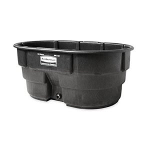 Rubbermaid Commercial Products Stock Tank, 150-Gallons, Structural Foam, Heavy Duty Container, for Livestock/Animal/Cattle Feed & Water, Outdoor Homemade Pool/Hot Tub/Bathtub, &...