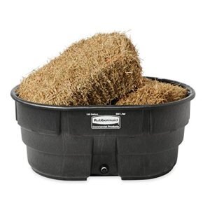 Rubbermaid Commercial Products Stock Tank, 150-Gallons, Structural Foam, Heavy Duty Container, for Livestock/Animal/Cattle Feed & Water, Outdoor Homemade Pool/Hot Tub/Bathtub, &...