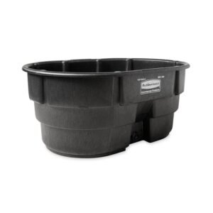 Rubbermaid Commercial Products Stock Tank, 150-Gallons, Structural Foam, Heavy Duty Container, for Livestock/Animal/Cattle Feed & Water, Outdoor Homemade Pool/Hot Tub/Bathtub, &...