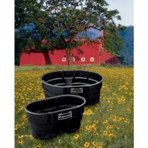 Rubbermaid Commercial Products Stock Tank, 50-Gallons, Structural Foam, Heavy Duty Container, for Livestock/Animal/Cattle Feed & Water, Outdoor Homemade Pool/Hot Tub/Bathtub, &...