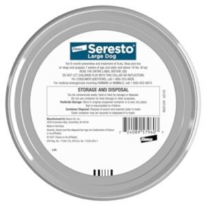 Seresto Large Dog Vet-Recommended Flea & Tick Treatment & Prevention Collar for Dogs Over 18 lbs. | 2-Pack