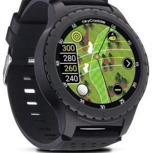 SkyCaddie LX5, GPS Golf Watch with Touchscreen Display and HD Color CourseView Maps, Black, Small