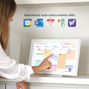 Skylight Calendar: 15-inch Wall Planner Digital Calendar & Chore Chart, Smart Touchscreen Interactive Display for Family Schedules – Wall Mount Included, Great for Organizing...