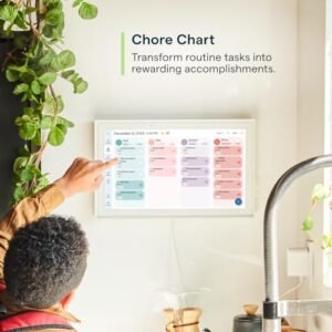 Skylight Calendar: 15-inch Wall Planner Digital Calendar & Chore Chart, Smart Touchscreen Interactive Display for Family Schedules – Wall Mount Included, Great for Organizing...