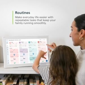 Skylight Calendar: 15-inch Wall Planner Digital Calendar & Chore Chart, Smart Touchscreen Interactive Display for Family Schedules – Wall Mount Included, Great for Organizing...