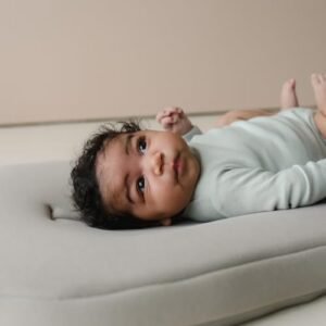 Snuggle Me® Baby Lounger Curve (0-6 Months) - Premium Organic Cotton with Foam Core, Machine-Washable Cover, Buttery-Soft & Breathable Infant Lounger with Travel Bag - Birch