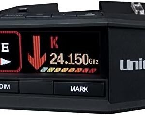 UNIDEN R8 Extreme Long-Range Radar/Laser Detector, Dual-Antennas Front & Rear Detection w/Directional Arrows & RDA-HDWKT Smart Hardwire Kit with Mute/Mark Button, LED Alert &...