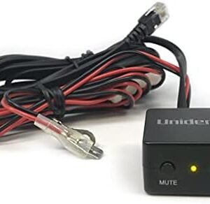 UNIDEN R8 Extreme Long-Range Radar/Laser Detector, Dual-Antennas Front & Rear Detection w/Directional Arrows & RDA-HDWKT Smart Hardwire Kit with Mute/Mark Button, LED Alert &...