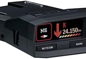 Uniden R8W (New Model) Extreme Long Range Laser/Radar Detector, 360° Awareness, Directional Arrows, Wi-Fi, Bluetooth, GPS, Real-Time Voice Alerts, Red Light & Speed Camera...